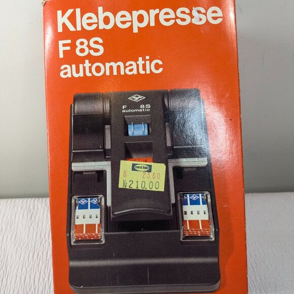 Vintage AGFA Klebepresse F 8S Automatic Super 8 FILM SPLICER Made in Germany